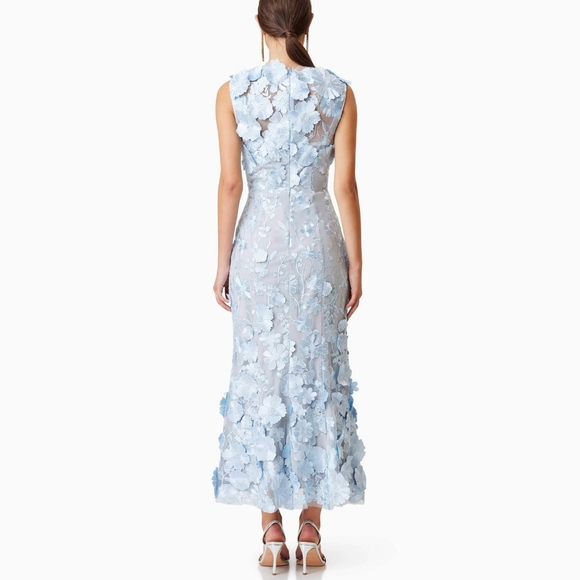 Selene Cocktail Midi Dress Blue - Picture 2 of 9